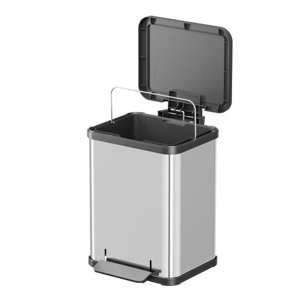Hailo Öko Uno Plus M Paslanmaz Çelik Çöp Kovası - 17 L