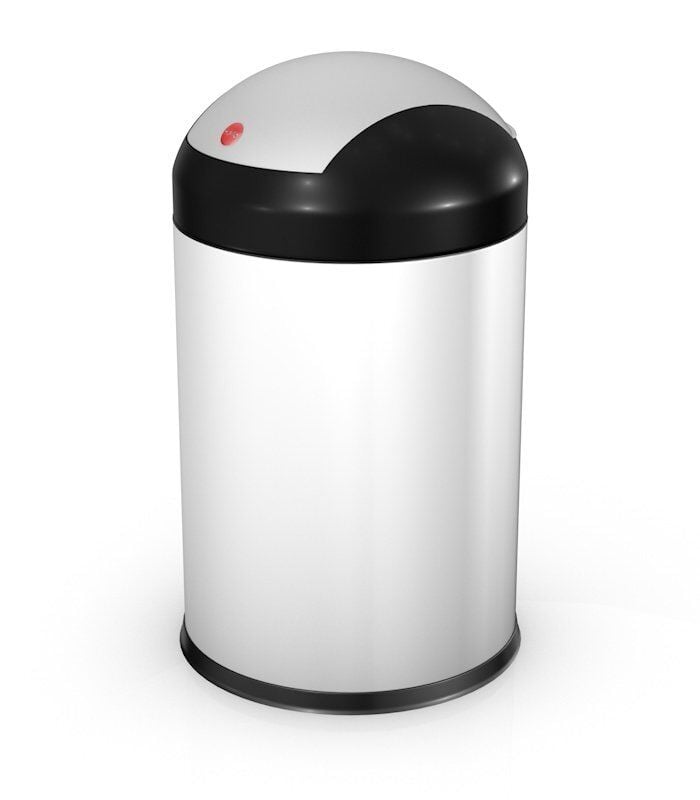 Hailo Sienna Swing S Beyaz Çöp Kovası - 4 L