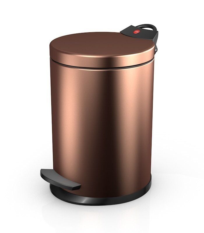 Hailo T2 S Bakır Rengi Çöp Kovası - 4 L