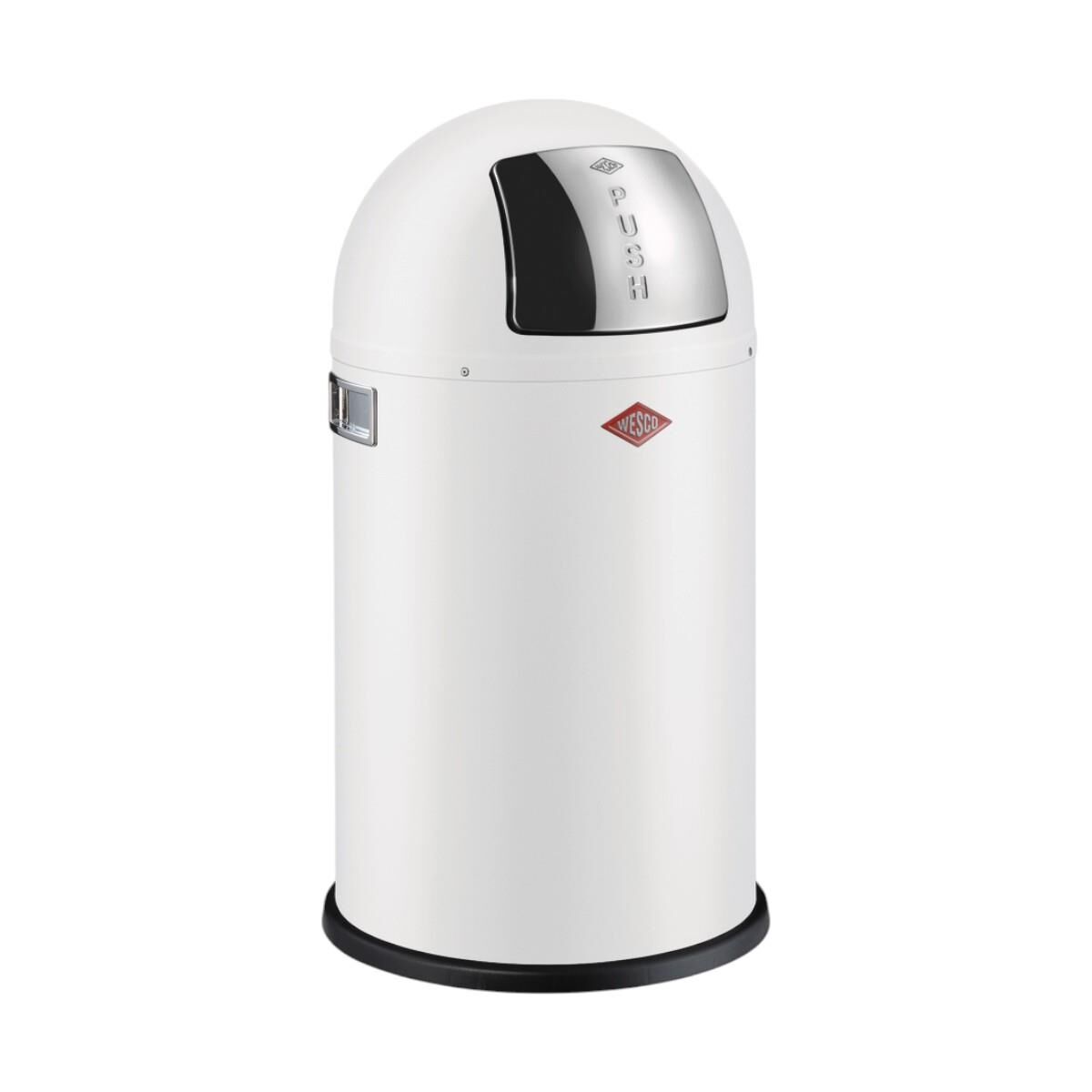Wesco Pushboy Jr. White Matt Çöp Kovası - 22 L