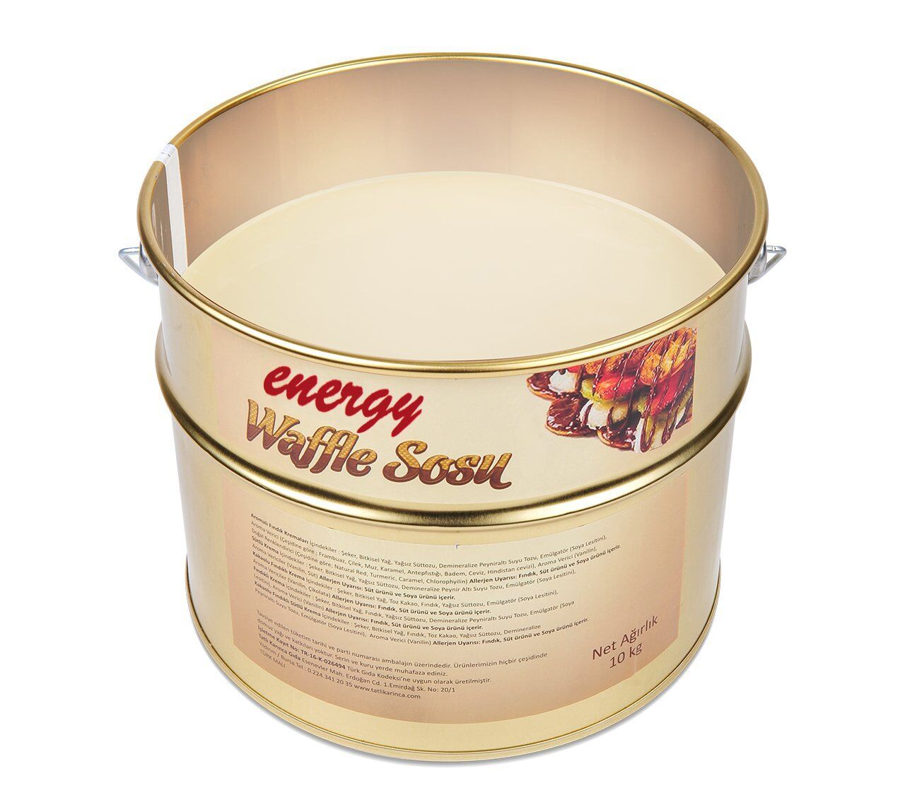 Energy Hindistan Cevizli Waffle Sosu - 10 Kg