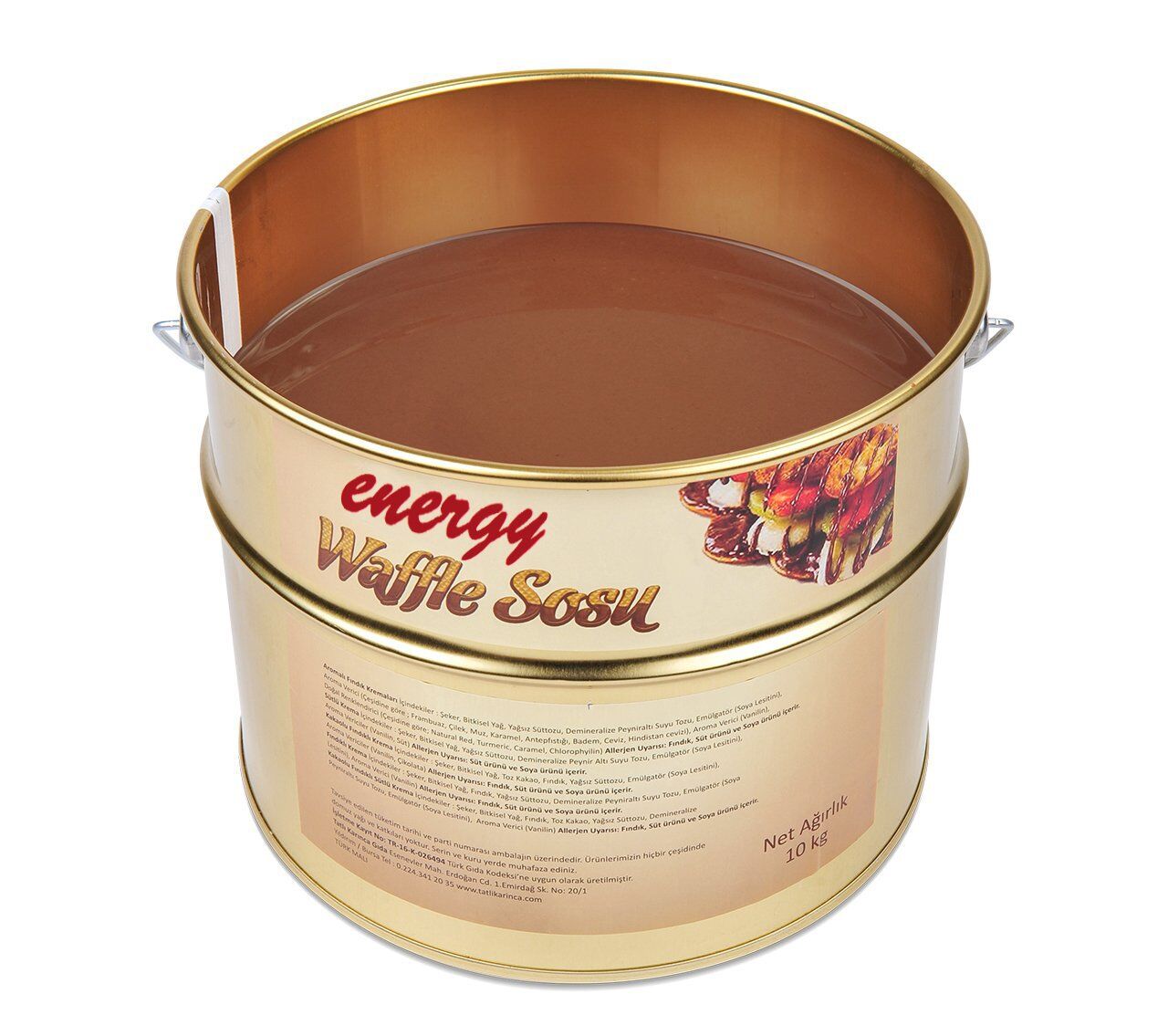 Energy Sütlü Waffle Sosu - 10 Kg