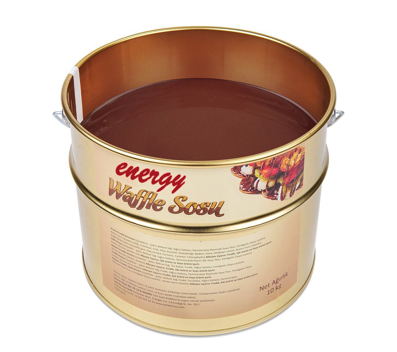 Energy Kakaolu Waffle Sosu - 10 Kg