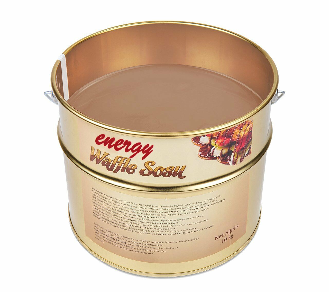 Energy Badem Waffle Sosu - 10 Kg