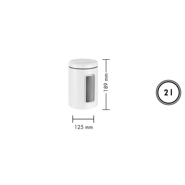 Wesco Canister Sarı Oval Saklama Kabı