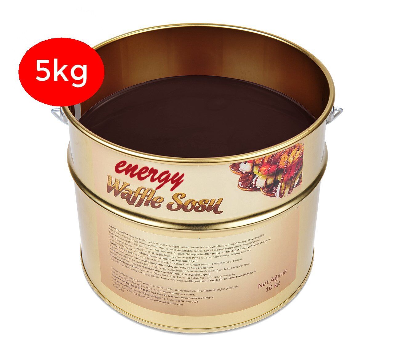 Energy Bitter Waffle Sosu - 5 Kg