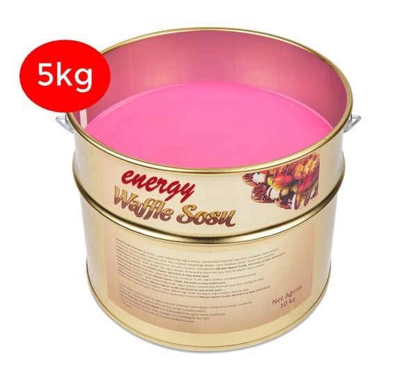 Energy Frambuaz Waffle Sosu - 5 Kg