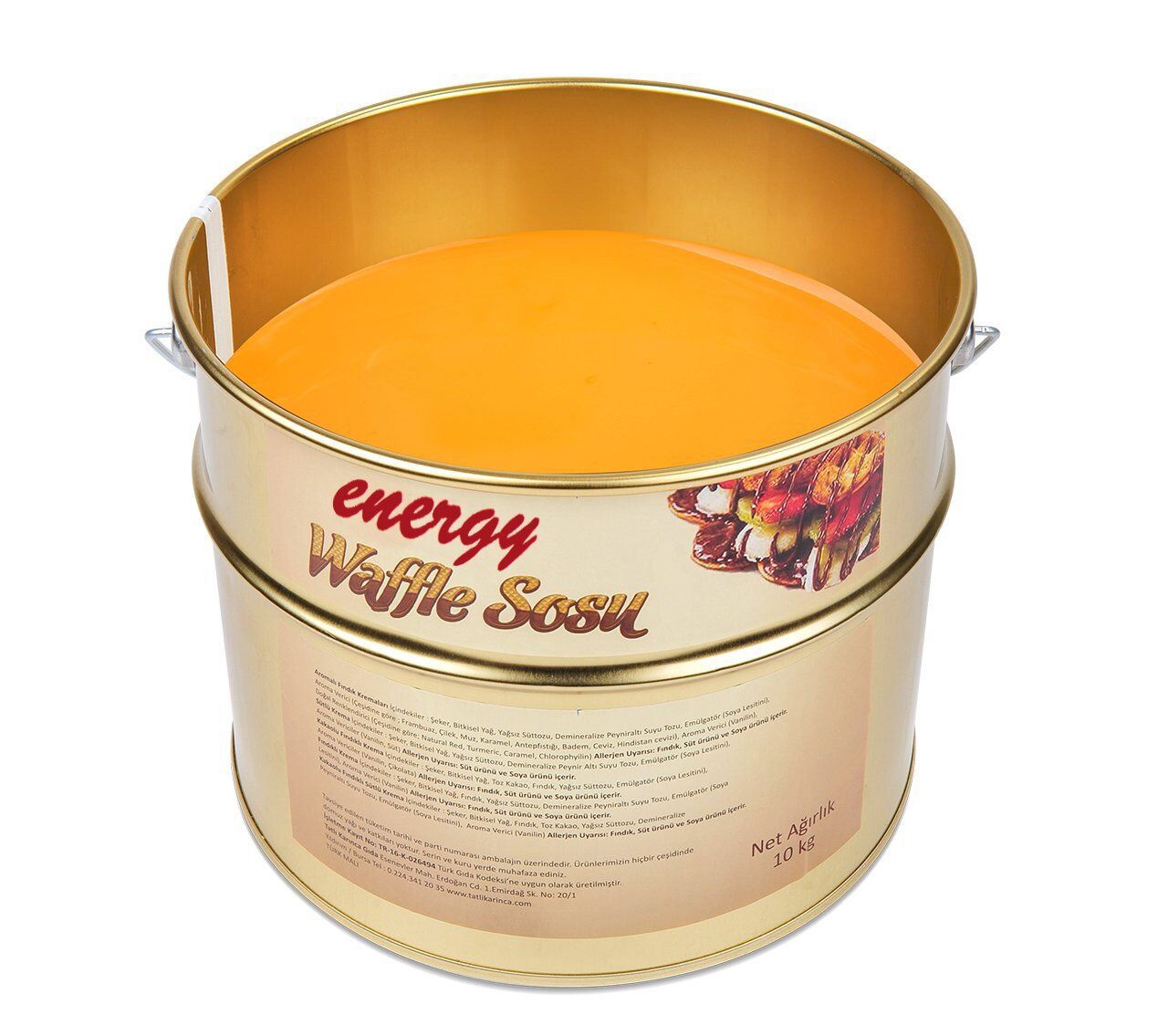 Energy Portakal Waffle Sosu - 10 Kg